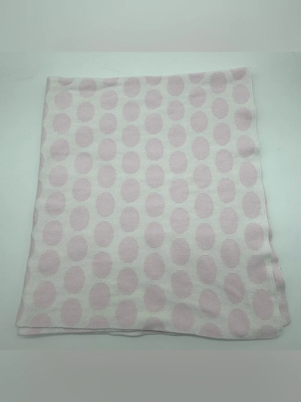 Edgehill Collection Knit Baby Blanket in Geometric Large Polka Dot